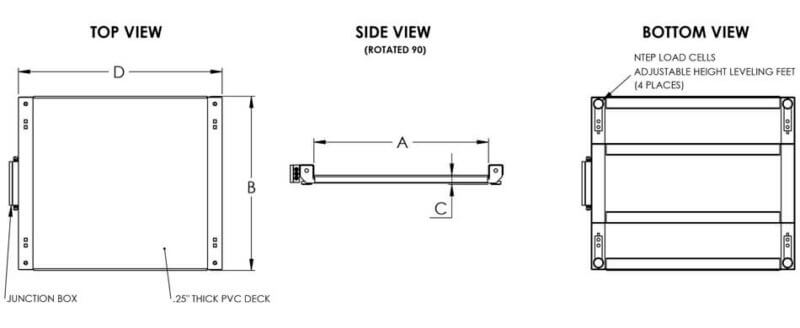 Scaletron Model 4041 Low-Profile Platform Scale Specifications